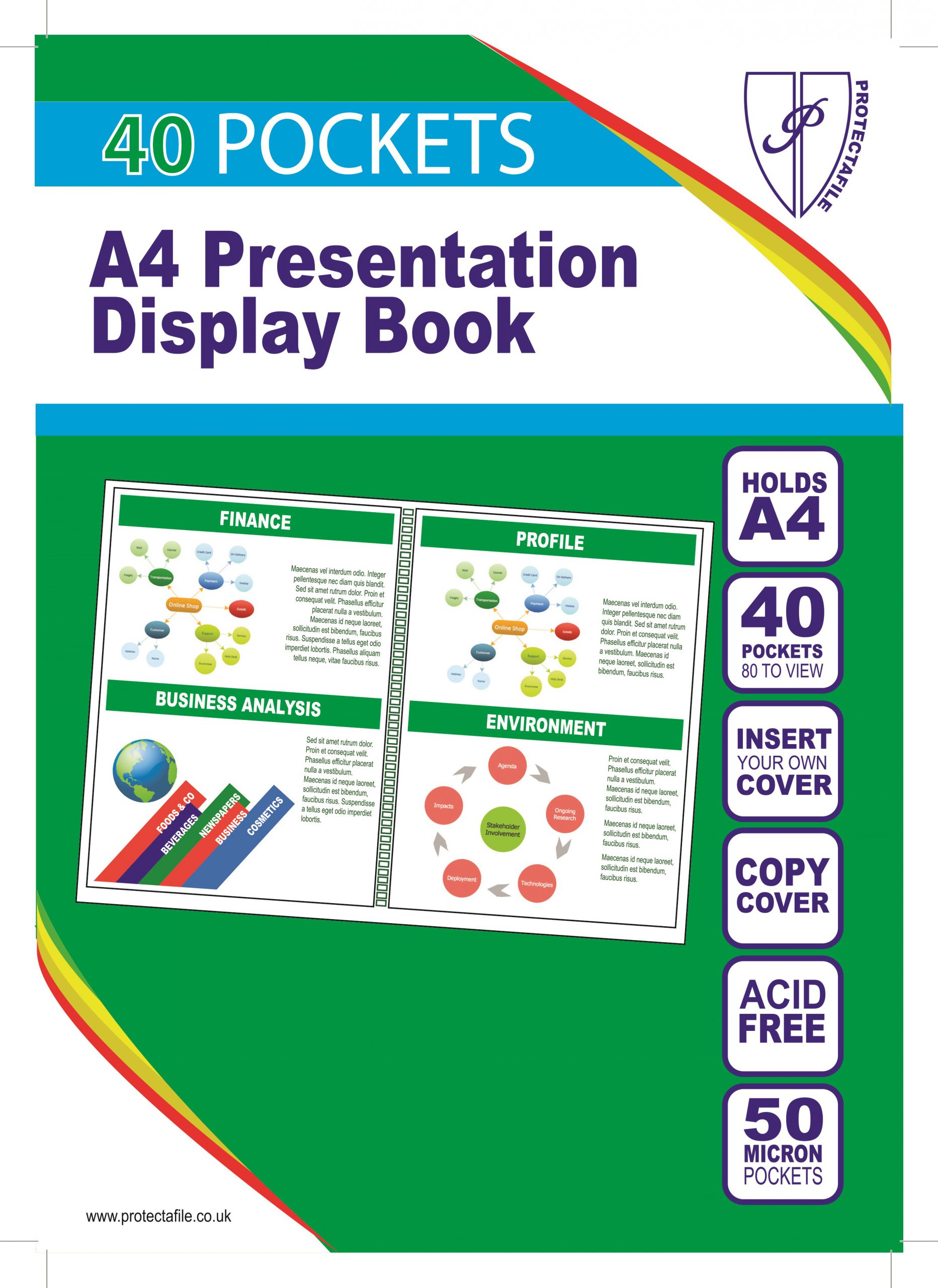 Premier A4 40 Pocket Display Book – First Class Office