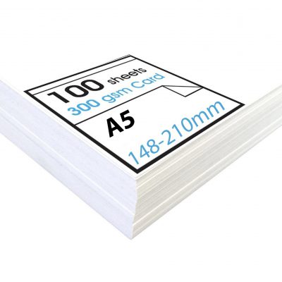  ARK A4 Premium Thick White Printer Craft Card 300gsm